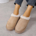 Slippers for Women, Elegant 3D Fluffy Ankle Booties with Warm Plush Lining, Cushioned Indoor House Shoes with Non-Slip Thick EVA Sole, House Slippers, Closed Toe, Walking Shoes