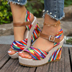Wedge Heel Platform Sandals