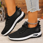 Breathable Air-Mesh Knit Sneakers - Lightweight All-Day Comfort