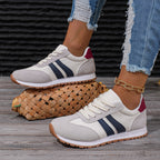 Retro-Vibe Suede Panel Sneakers - Classic Multi-Textured Trainers