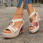 Wedge Heel Platform Sandals