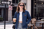 Emmiol【Back to School】Barn Jean Jacket for Women Zipper 2026 Clean Fit Long Sleeve Denim Jackets