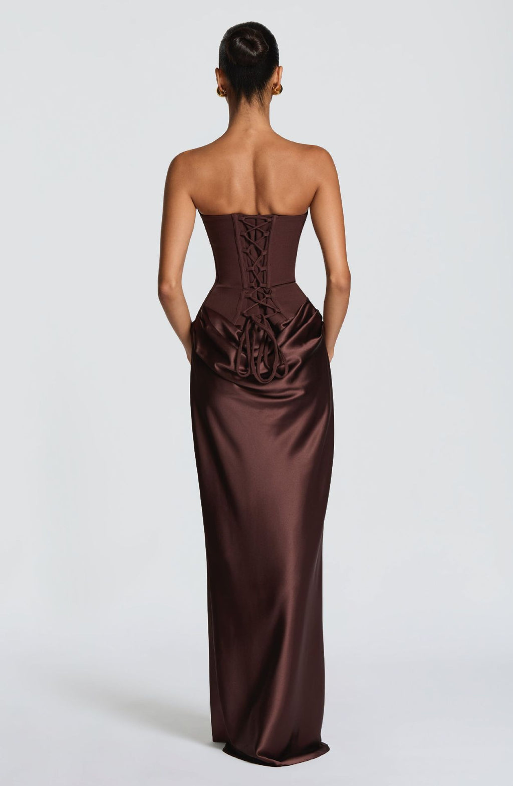 Draped Corset Maxi Gown - Luxury Evening Elegance