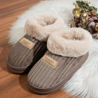 Plush Suede Faux-Fur Mules - Ultimate Cozy Loungewear Comfort