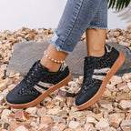 Retro-Vibe Suede Panel Sneakers - Classic Multi-Textured Trainers