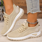 Breathable Air-Mesh Knit Sneakers - Lightweight All-Day Comfort