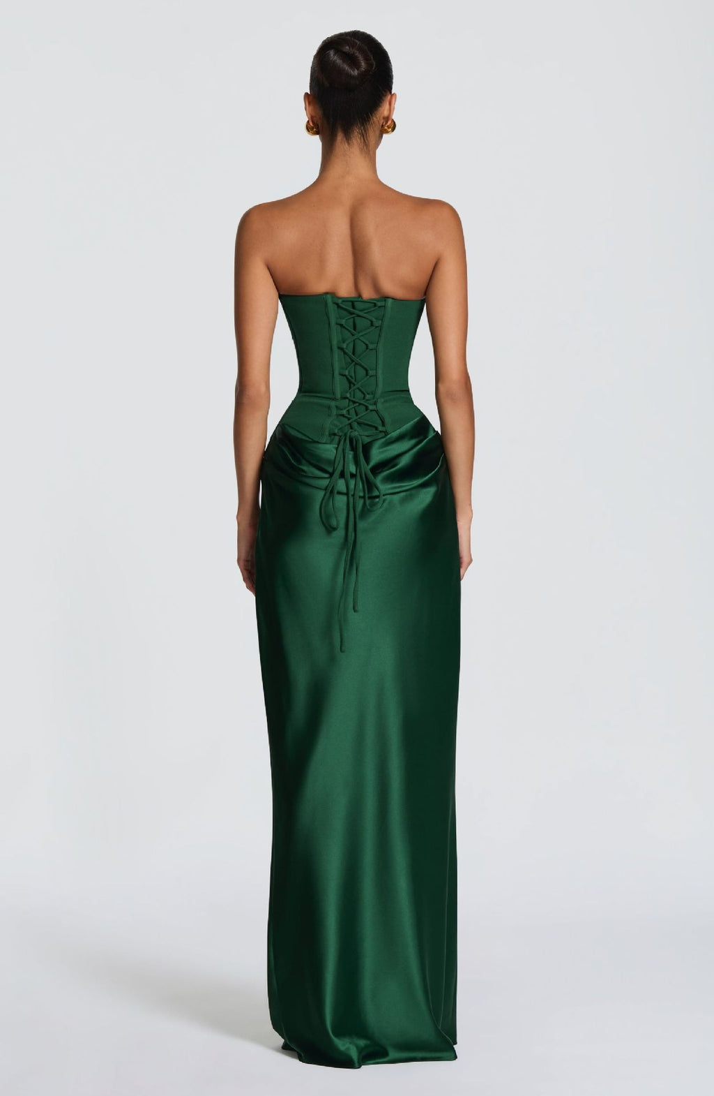 Draped Corset Maxi Gown - Luxury Evening Elegance