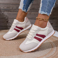 Retro-Vibe Suede Panel Sneakers - Classic Multi-Textured Trainers