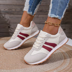 Retro-Vibe Suede Panel Sneakers - Classic Multi-Textured Trainers