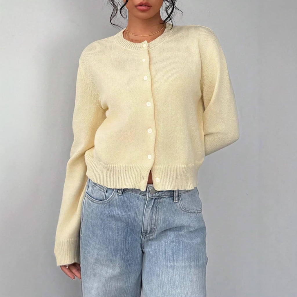 Buttercream Soft-Knit Cardigan - Essential Pastel Layering Piece