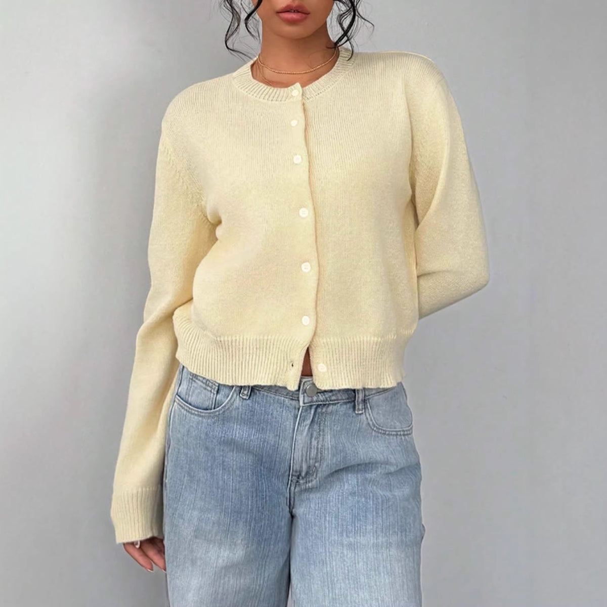 Buttercream Soft-Knit Cardigan - Essential Pastel Layering Piece
