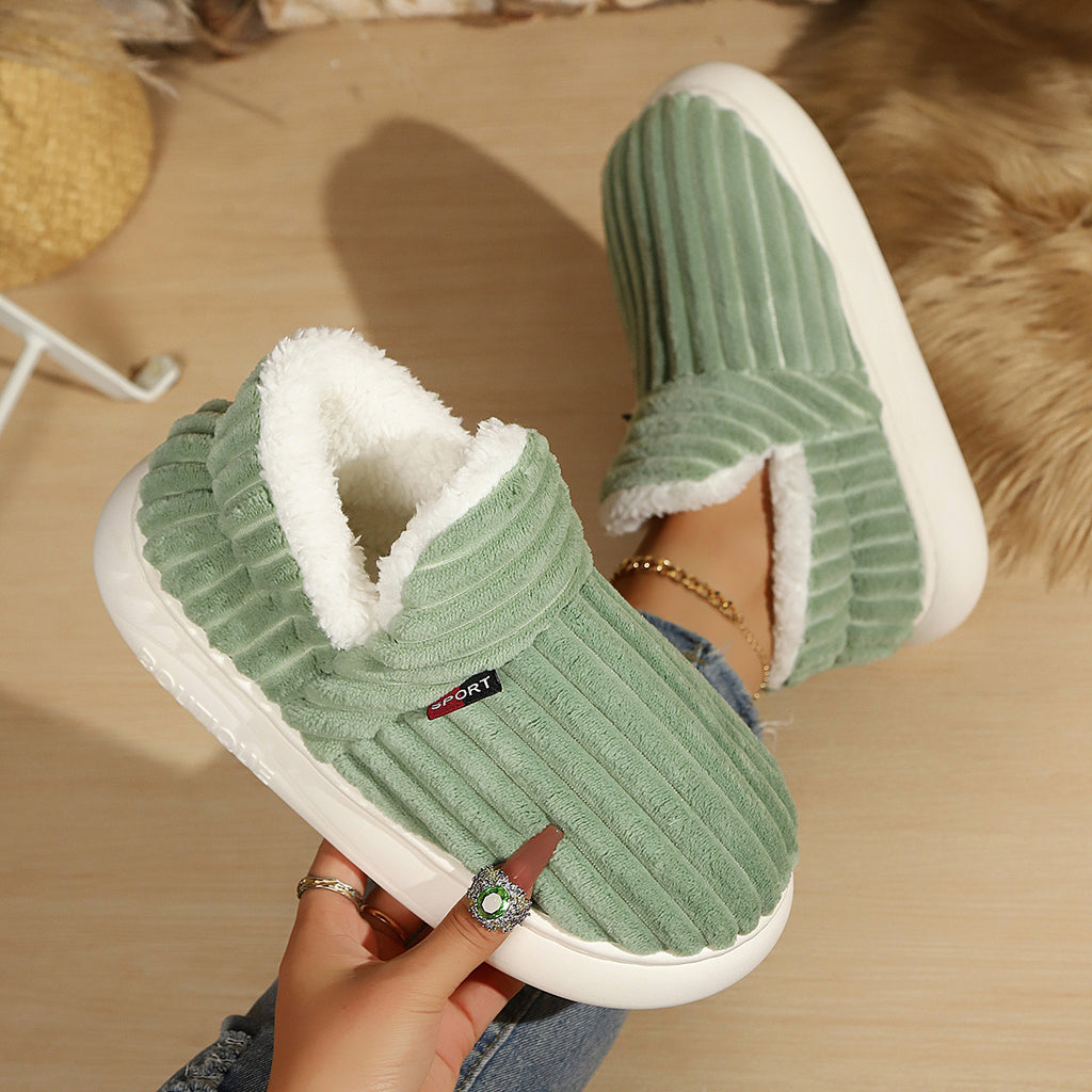 Plush Suede Faux-Fur Mules - Ultimate Cozy Loungewear Comfort
