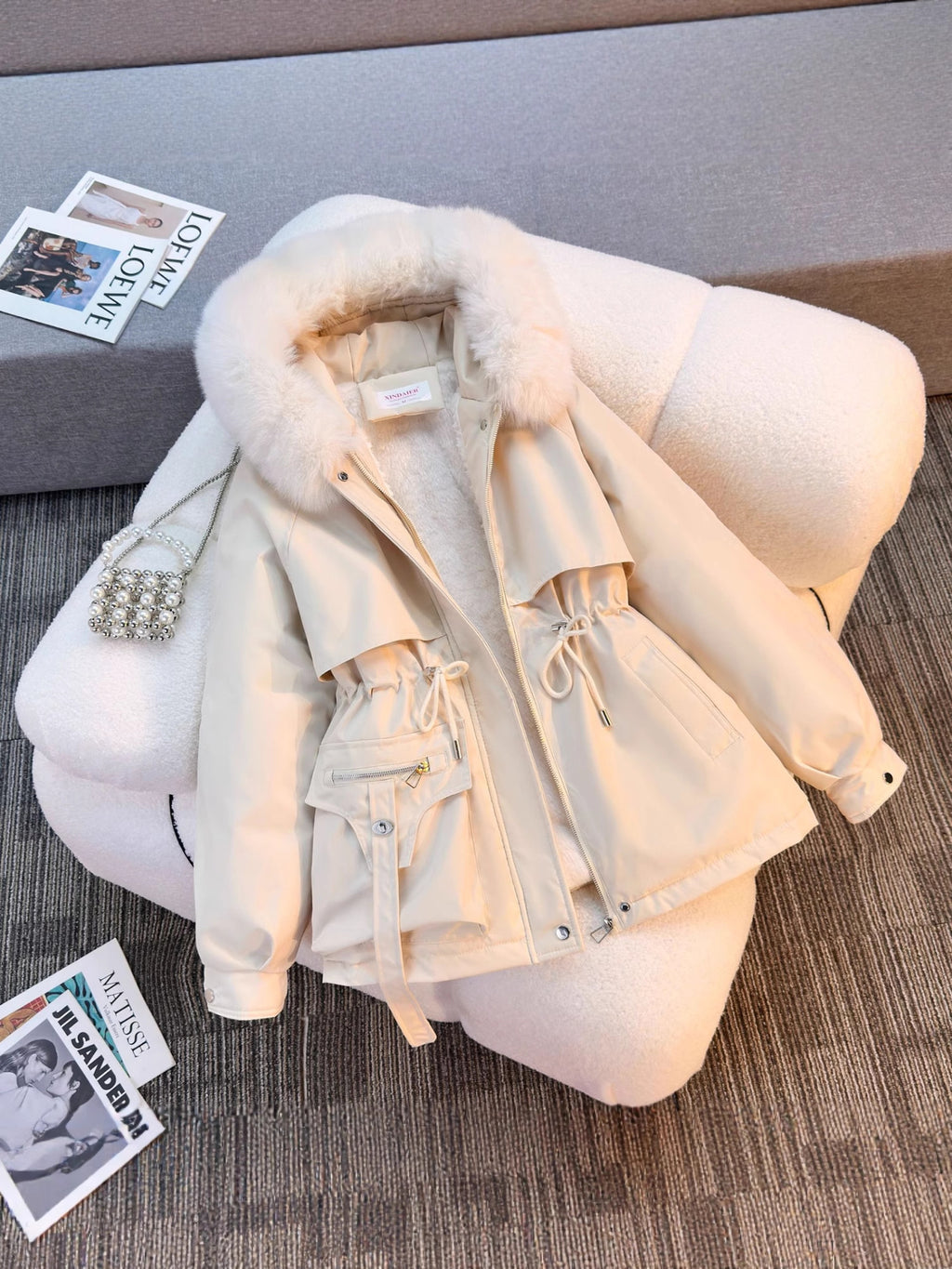 Luxury Faux Fur Trim Parka - Cozy Style for Winter