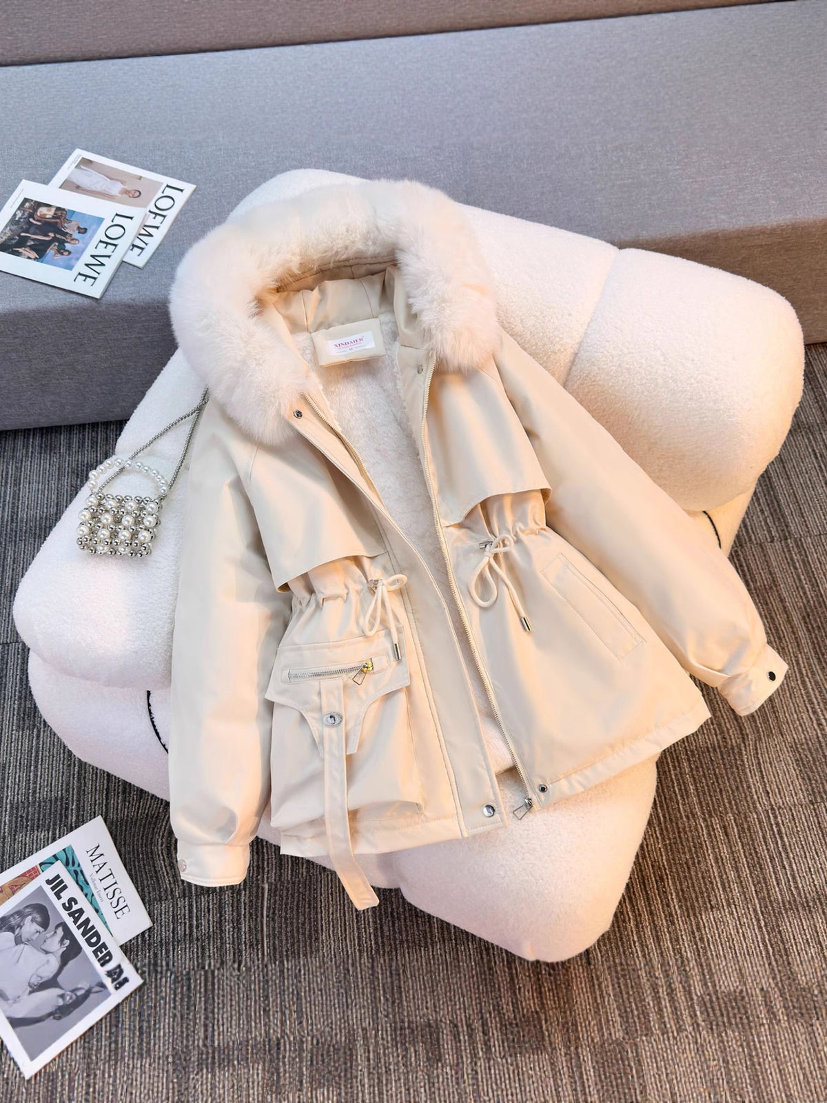 Luxury Faux Fur Trim Parka - Cozy Style for Winter