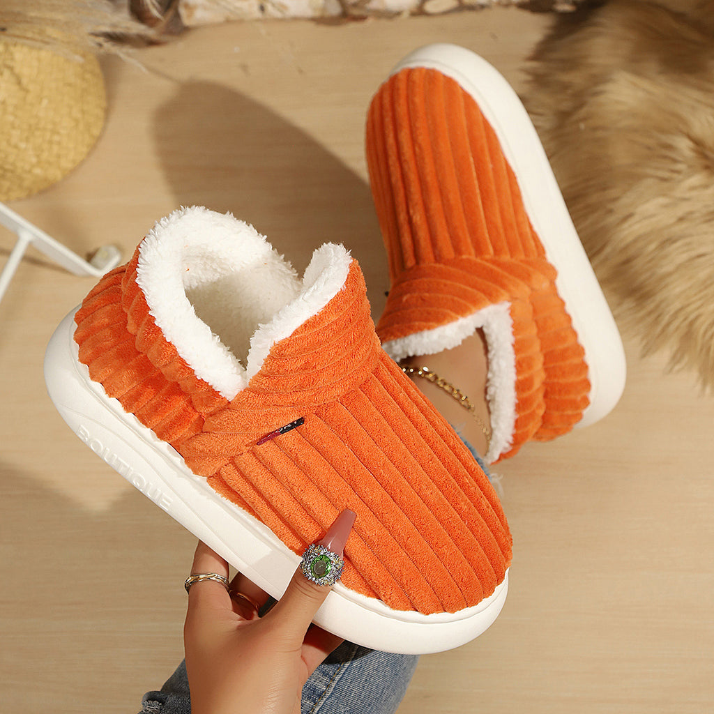 Plush Suede Faux-Fur Mules - Ultimate Cozy Loungewear Comfort
