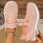 Breathable Air-Mesh Knit Sneakers - Lightweight All-Day Comfort
