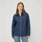 Emmiol【Back to School】Barn Jean Jacket for Women Zipper 2026 Clean Fit Long Sleeve Denim Jackets