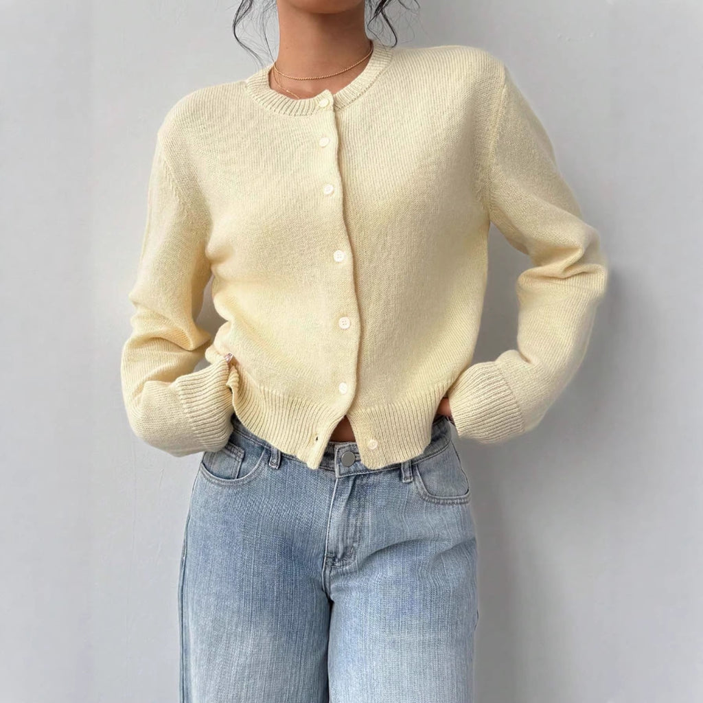 Buttercream Soft-Knit Cardigan - Essential Pastel Layering Piece
