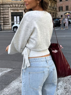 The Parisian Tie-Waist Wrap Sweater