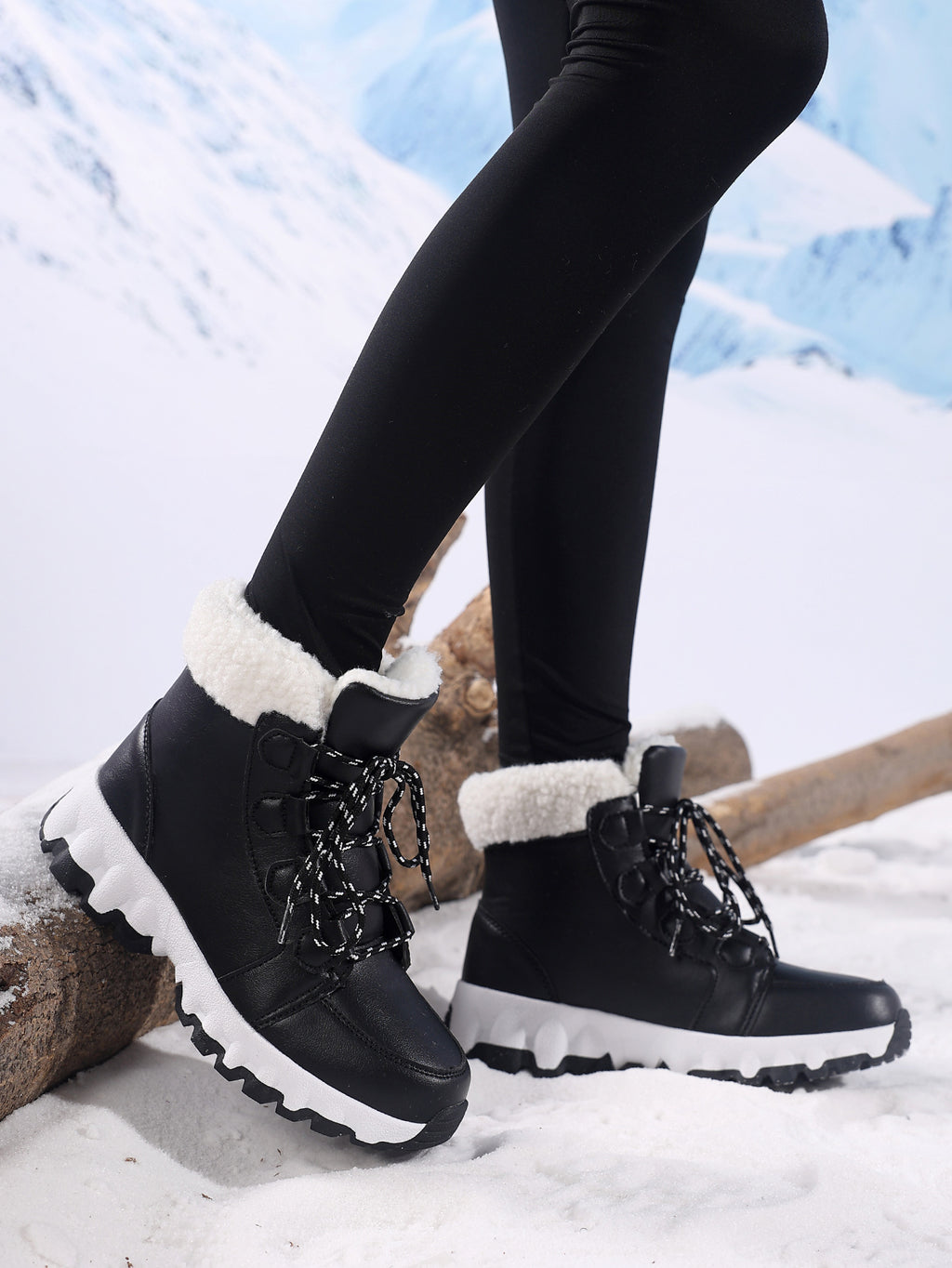 Arctic Luxe Sherpa-Lined Snow Boots - Warm Winter Utility Style