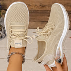 Breathable Air-Mesh Knit Sneakers - Lightweight All-Day Comfort