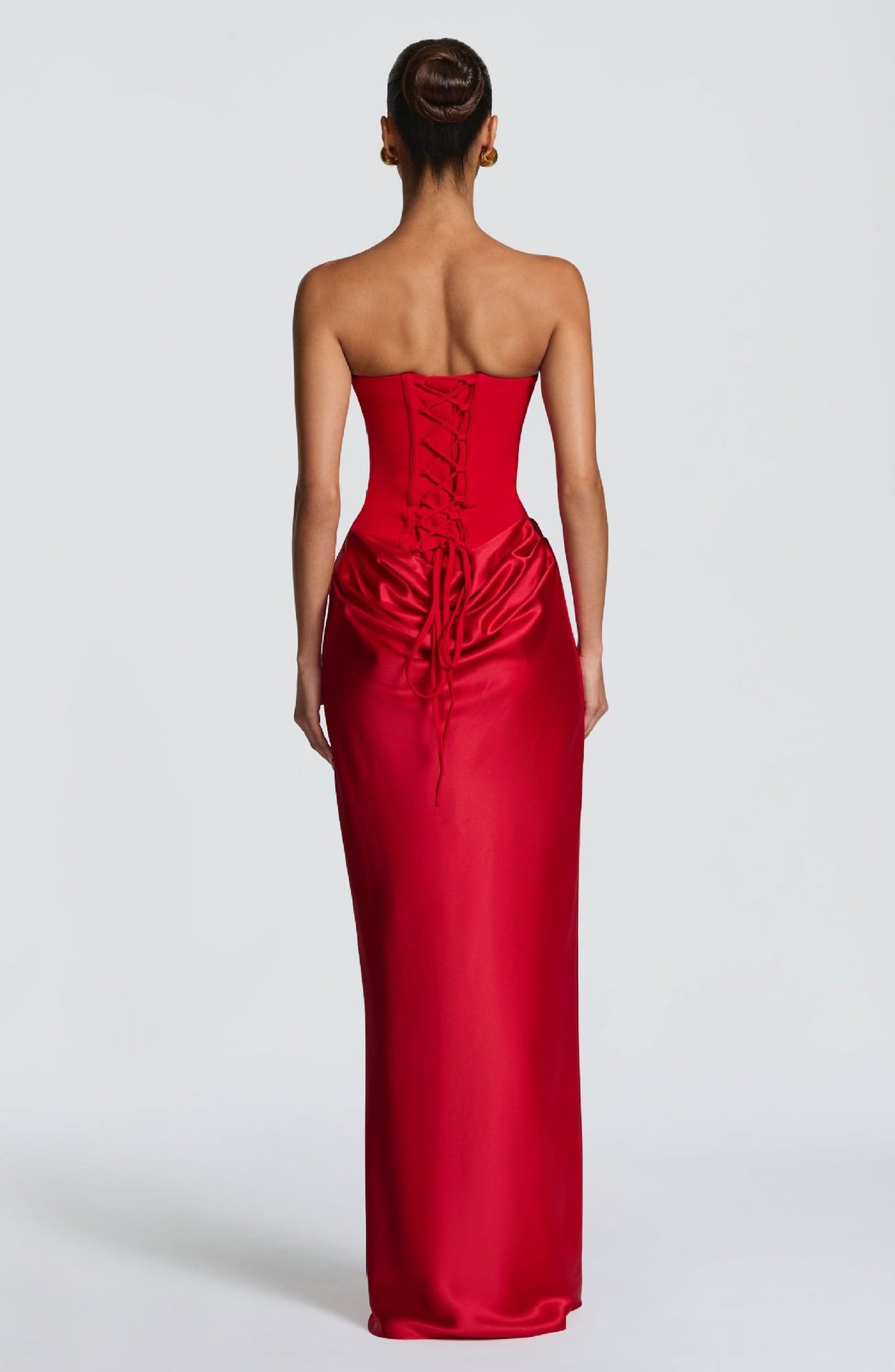 Draped Corset Maxi Gown - Luxury Evening Elegance