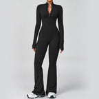 Sculpting Flare Active Jumpsuit - The Ultimate Athleisure One-Piece