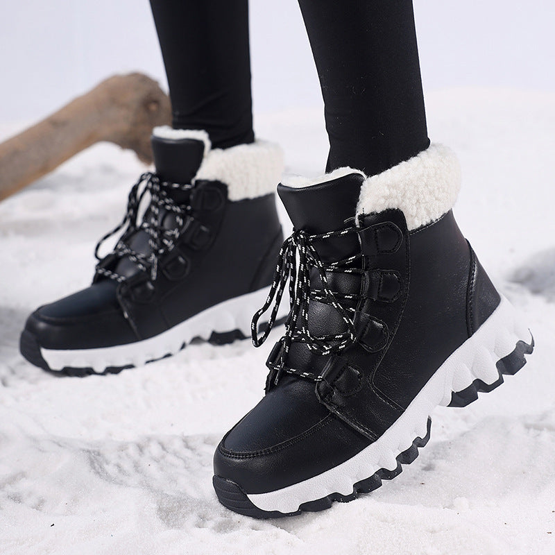 Arctic Luxe Sherpa-Lined Snow Boots - Warm Winter Utility Style