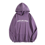 Holafish Women'S "Love like Jesus" Print Acid Wash Hoodie Vintage Sweatshirt Oversized Loose Fit Winter Warm Streetwear Casual Tunic
