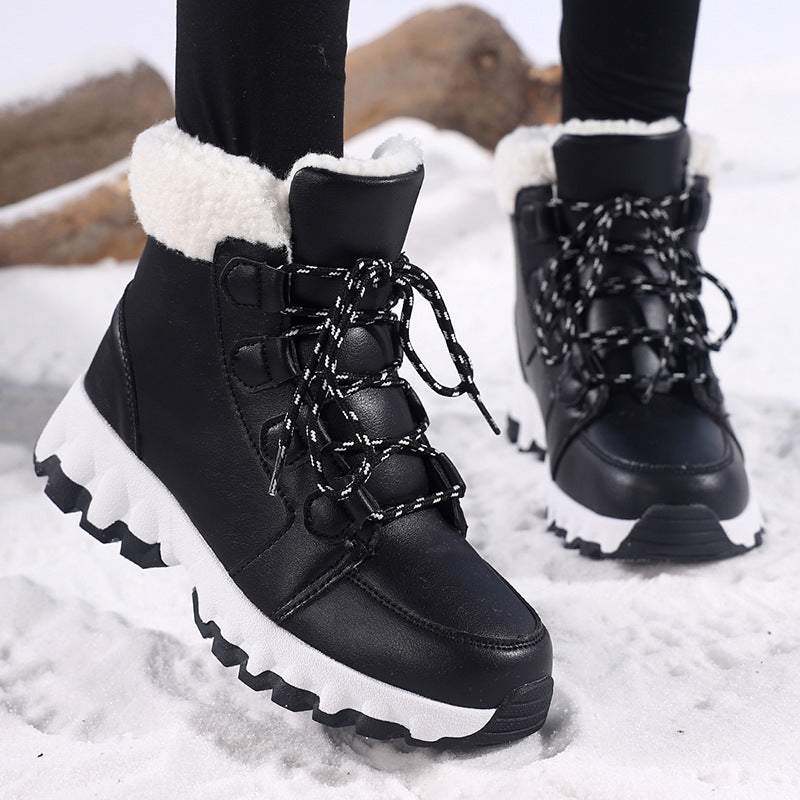 Arctic Luxe Sherpa-Lined Snow Boots - Warm Winter Utility Style