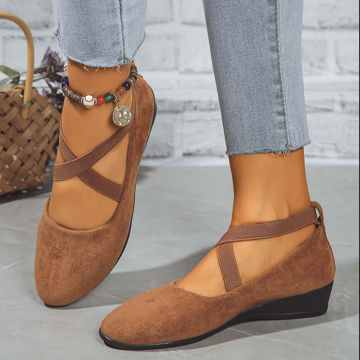 Enchanted Bow Suede Flats - Timeless "Coquette" Comfort Style