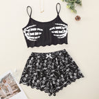 Jack-O'-Lantern Cami & Short Set - Festive Halloween Loungewear