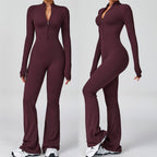 Sculpting Flare Active Jumpsuit - The Ultimate Athleisure One-Piece