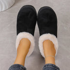Slippers for Women, Elegant 3D Fluffy Ankle Booties with Warm Plush Lining, Cushioned Indoor House Shoes with Non-Slip Thick EVA Sole, House Slippers, Closed Toe, Walking Shoes
