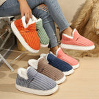 Plush Suede Faux-Fur Mules - Ultimate Cozy Loungewear Comfort