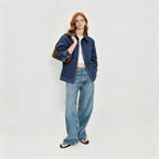 Emmiol【Back to School】Barn Jean Jacket for Women Zipper 2026 Clean Fit Long Sleeve Denim Jackets