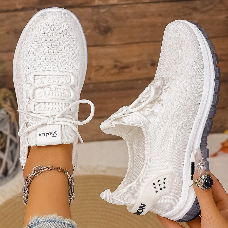 Breathable Air-Mesh Knit Sneakers - Lightweight All-Day Comfort