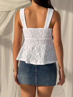 The Meadow Cottage core Lace Bustier Top