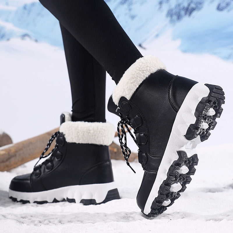 Arctic Luxe Sherpa-Lined Snow Boots - Warm Winter Utility Style