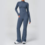 Sculpting Flare Active Jumpsuit - The Ultimate Athleisure One-Piece