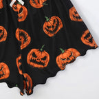 Jack-O'-Lantern Cami & Short Set - Festive Halloween Loungewear
