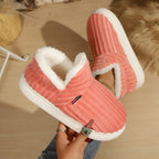 Plush Suede Faux-Fur Mules - Ultimate Cozy Loungewear Comfort