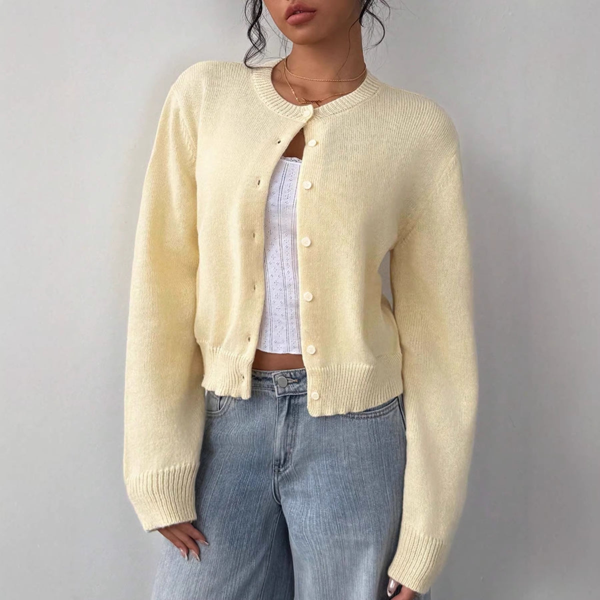 Buttercream Soft-Knit Cardigan - Essential Pastel Layering Piece