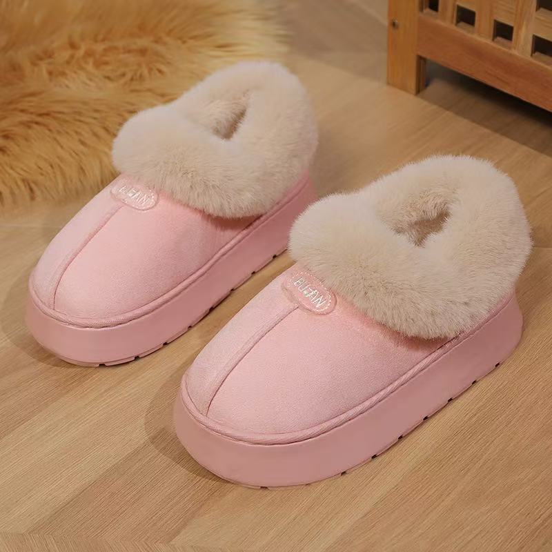 Plush Suede Faux-Fur Mules - Ultimate Cozy Loungewear Comfort